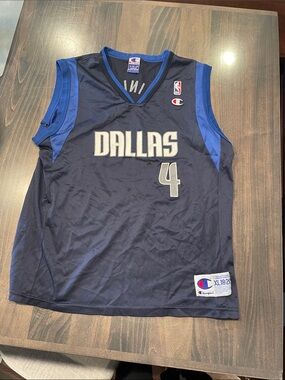 Champion Dallas Navy and Royal Blue Basketball Jersey #4